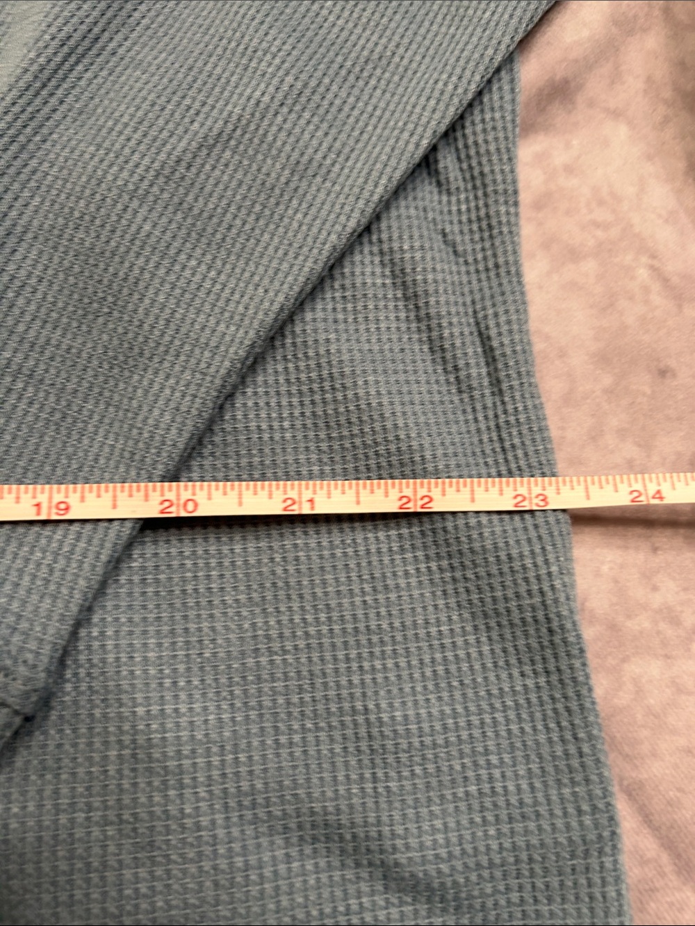 Serra Light Aqua Blue Waffle Knit Henley Short Pajama Set - Picture 8 of 12